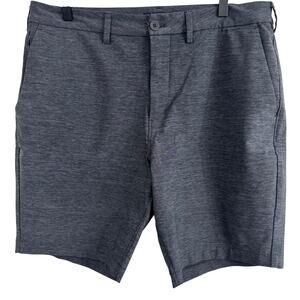 Express Men’s Heathered Gray Chino Slim Above the Knee Shorts Size 34